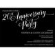 Script 20th Anniversary Party Invitations Image 8 of 8